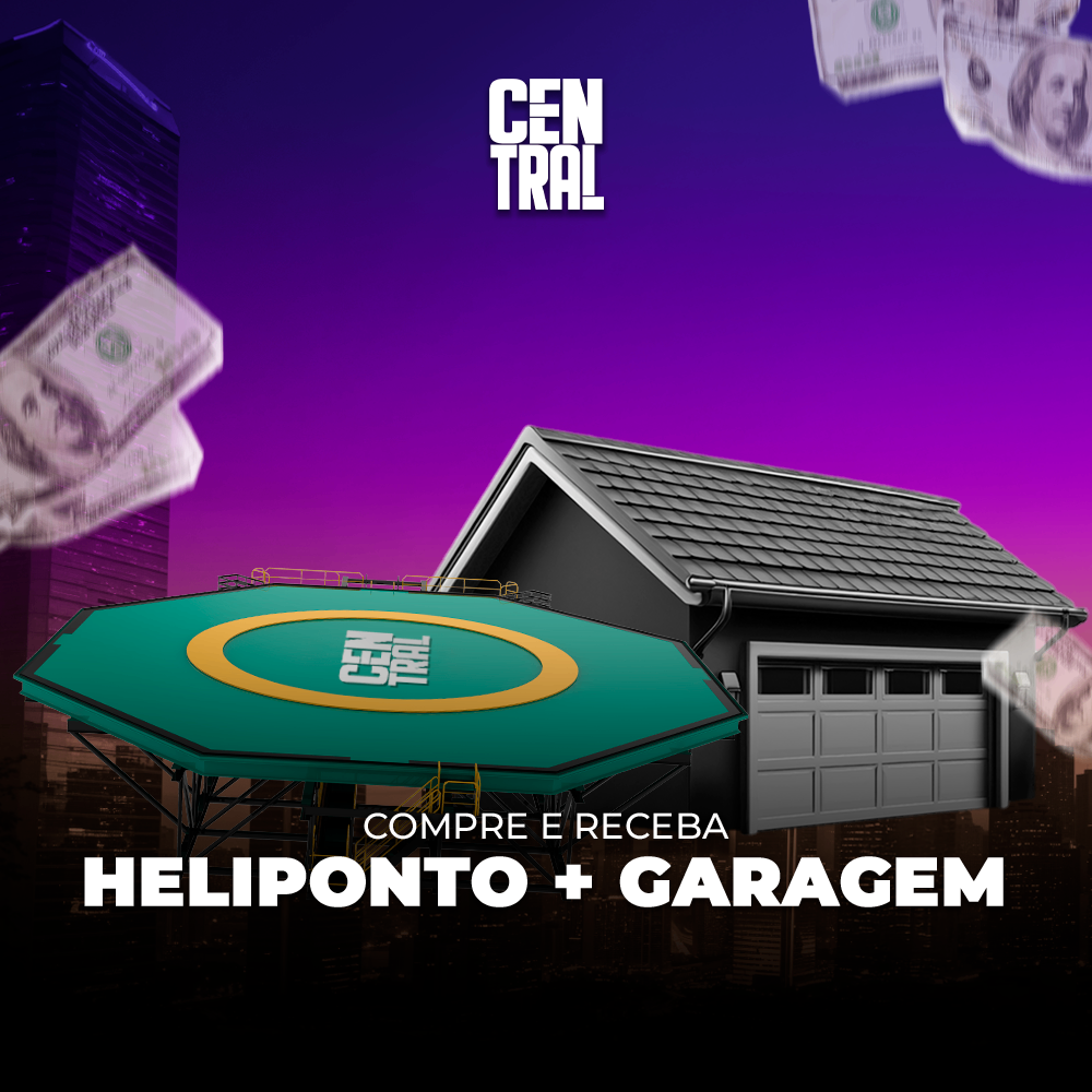🚁 Heliponto + Garagem