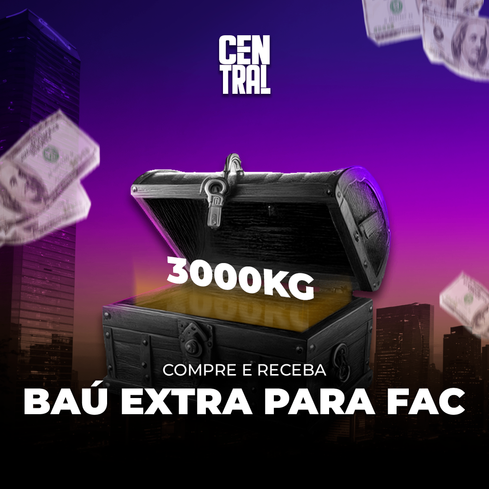 📦 + 3000 KG Baú para FACÇÃO